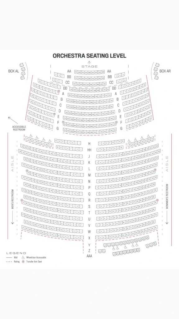 Granada Theater Seating Chart Details