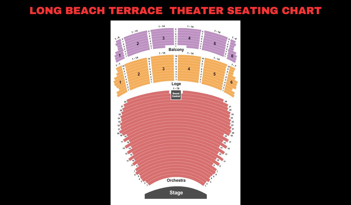 Long Beach Terrace Theater Seating Views & Chart