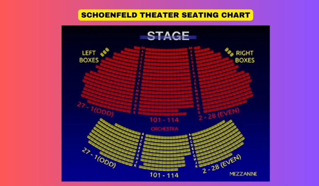 Schoenfeld Theater Seating Chart