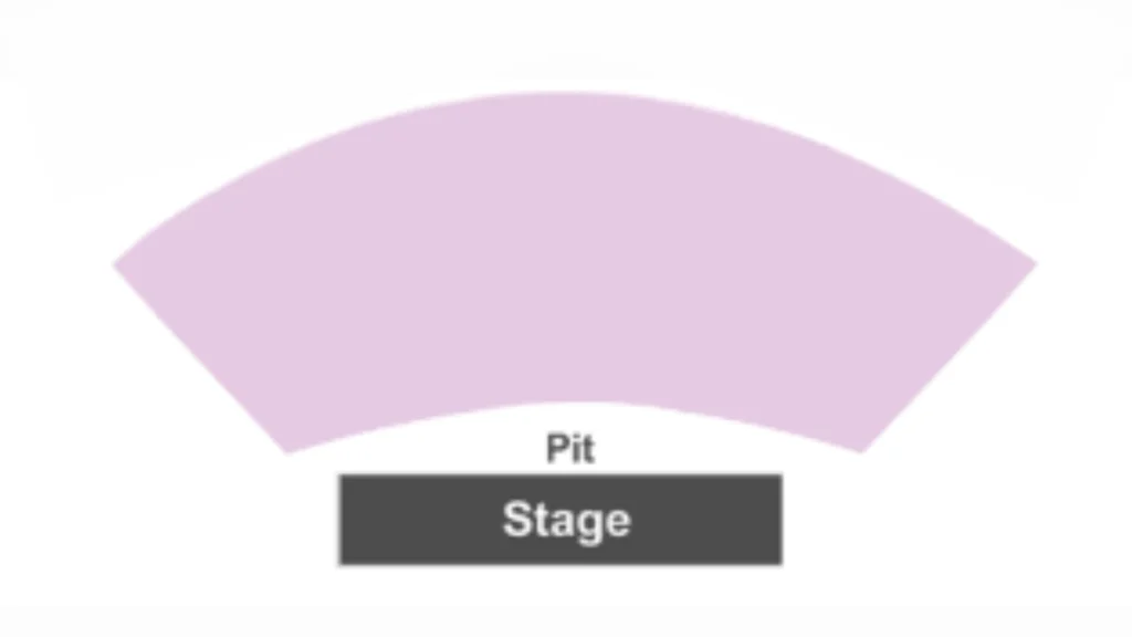 Brady Theater Seating Chart - Pit