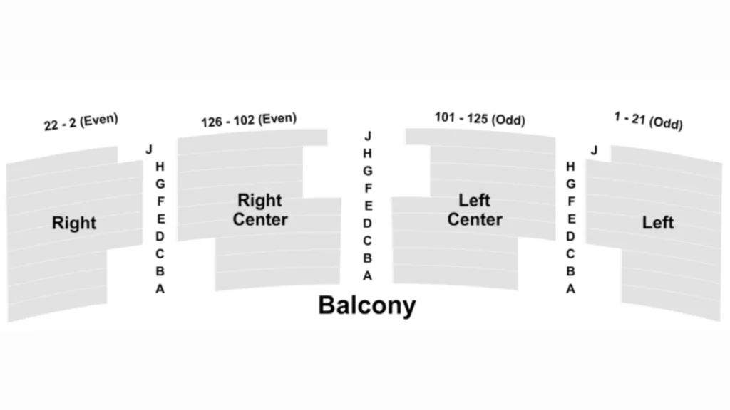 Plaza Theater Seating Chart - Balcony