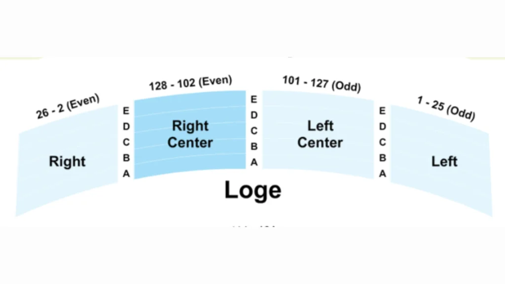 Stanley Theater Seating Chart - LOGE