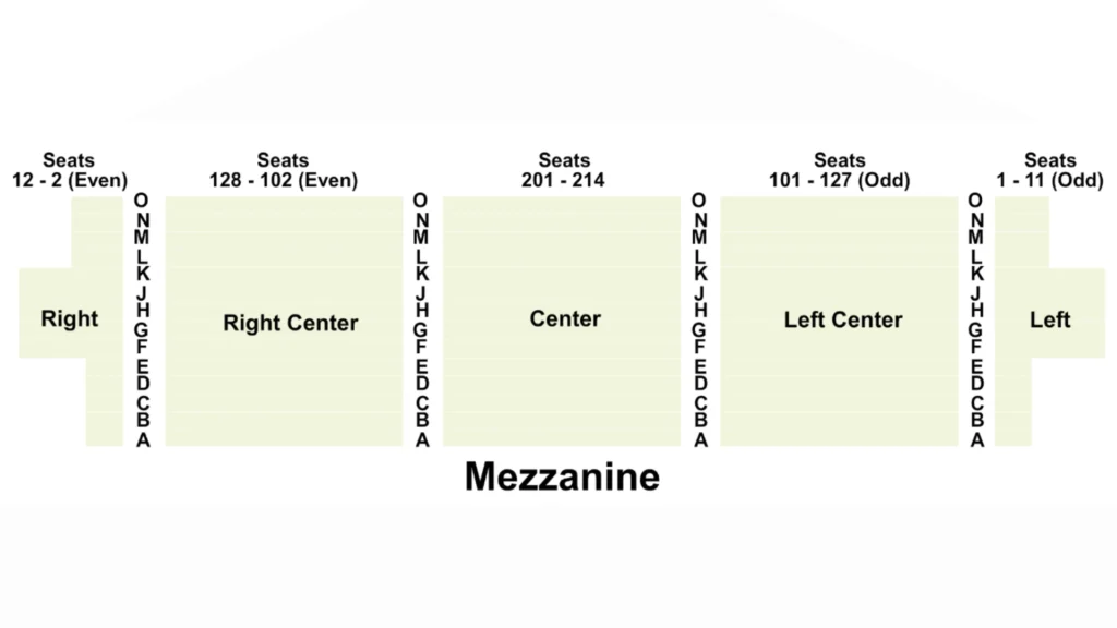 Wiltern Theater Seating Chart Mezzanine