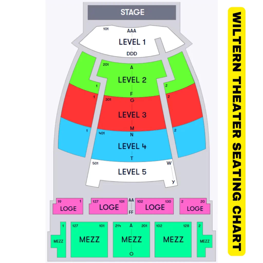 Wiltern Theater seating chart