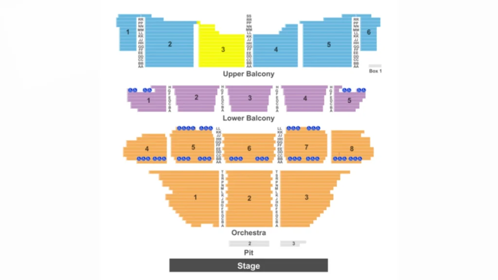 Coronado Theater Seating Chart Info