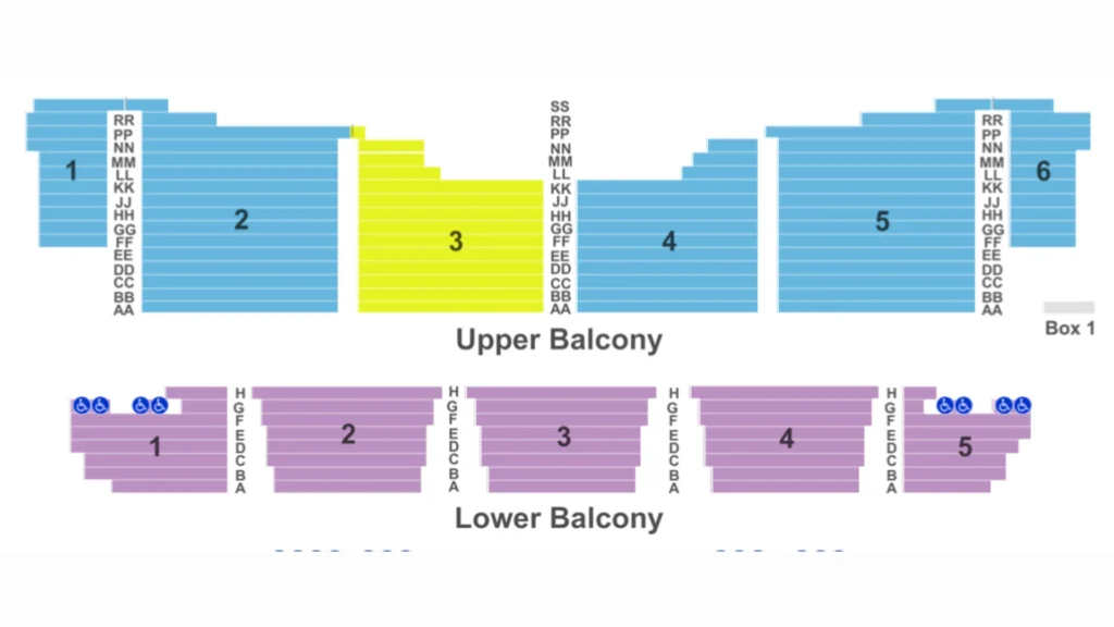 Coronado Theater Seating Chart Info - Balcony