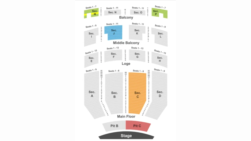 Embassy Theater Fort Wayne Seating Chart Info