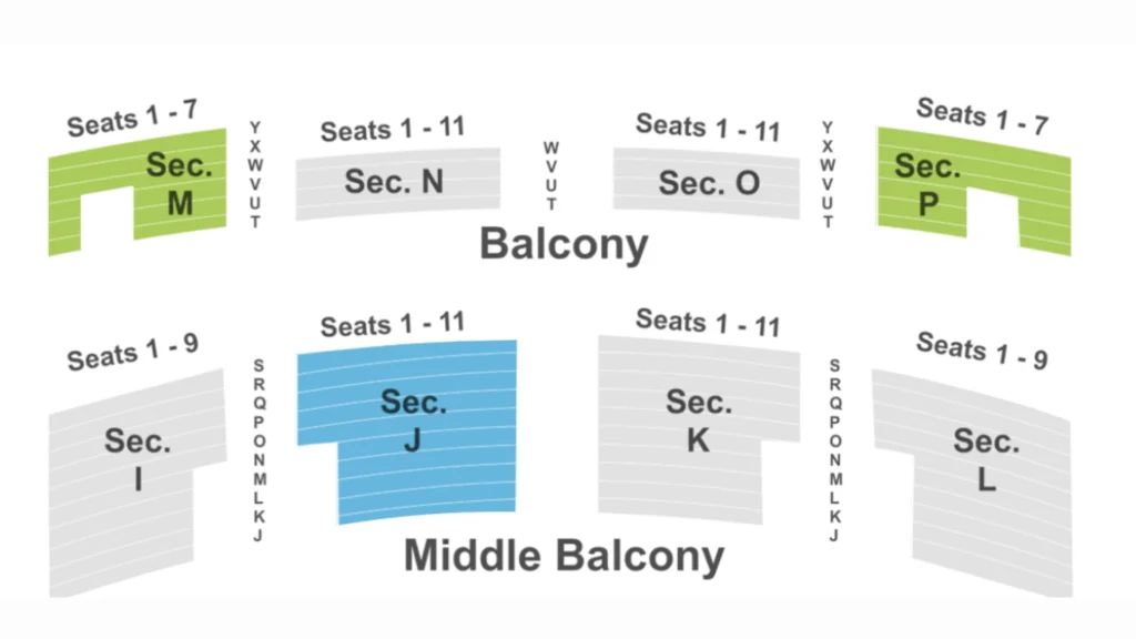 Embassy Theater Fort Wayne Seating Chart Info - Balcony