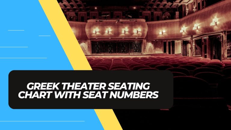 Greek Theater Seating Chart with Seat Numbers