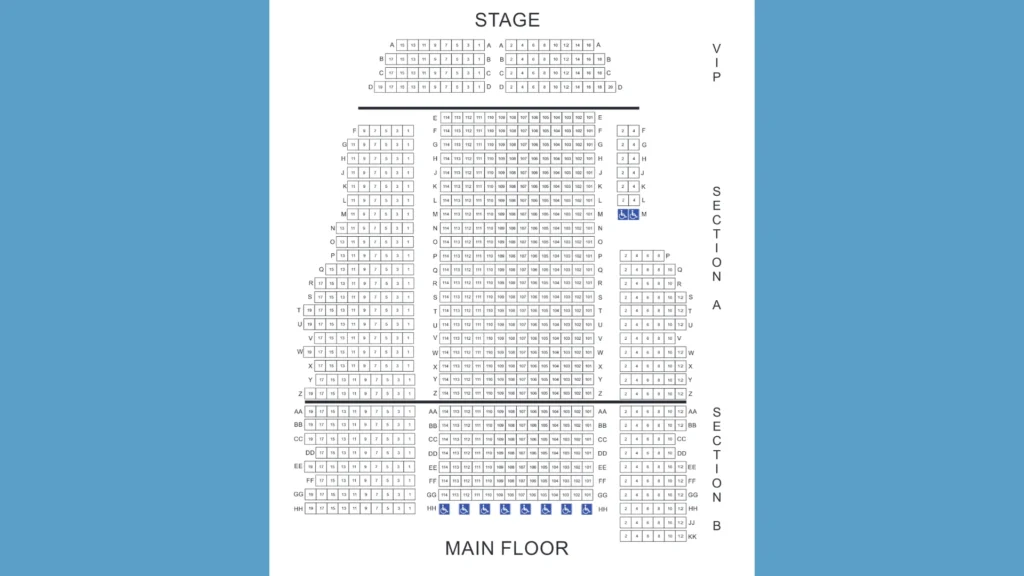 The Ritz Theater Seating Chart Info - Orchestra