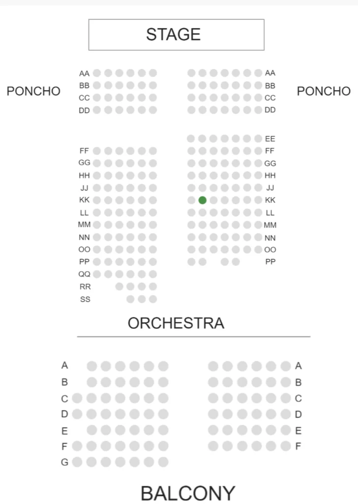 Astor Place Theater Seating Chart info