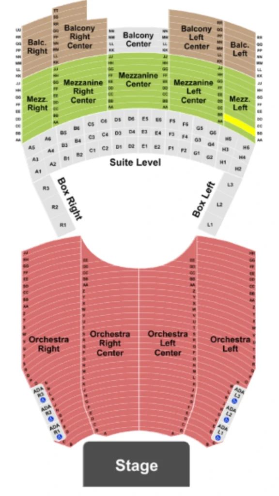 Majestic Theatre Seating Chart Info