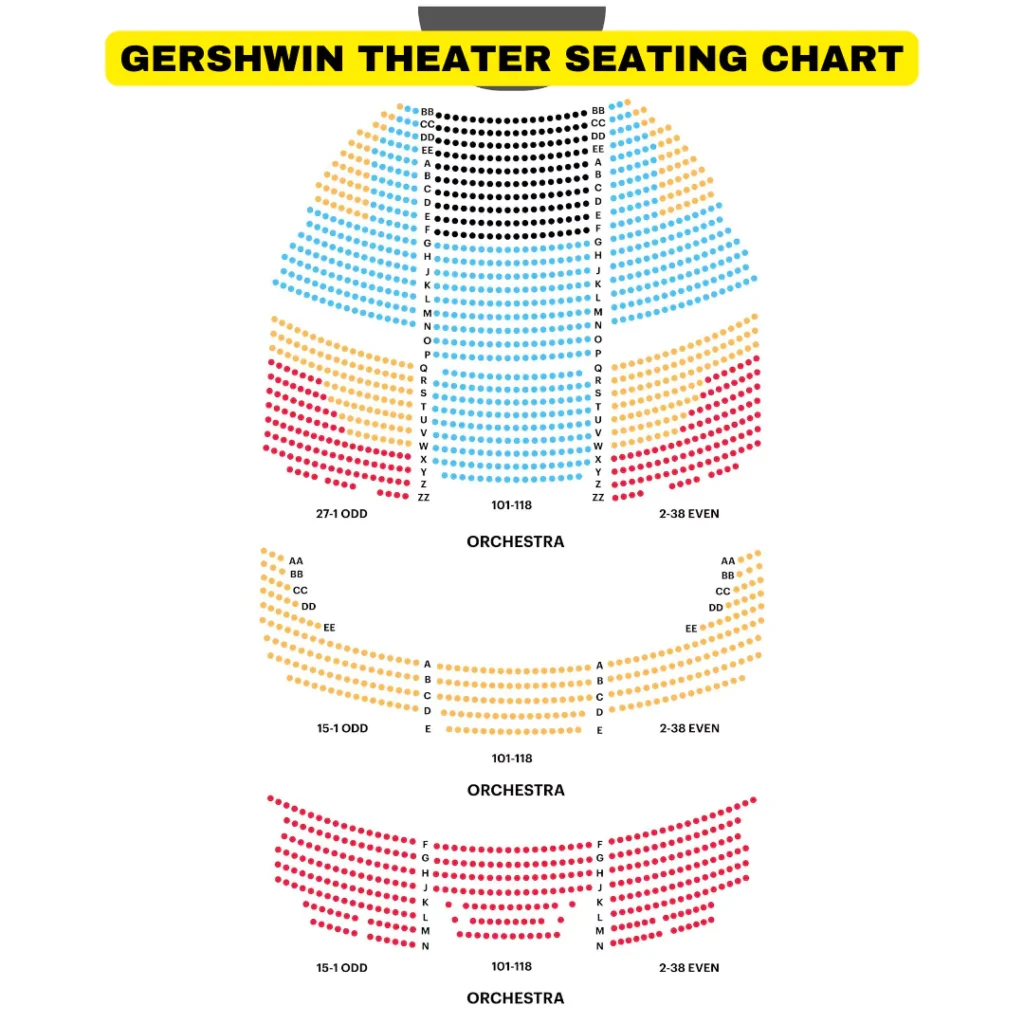 Gershwin Theater Seating Chart