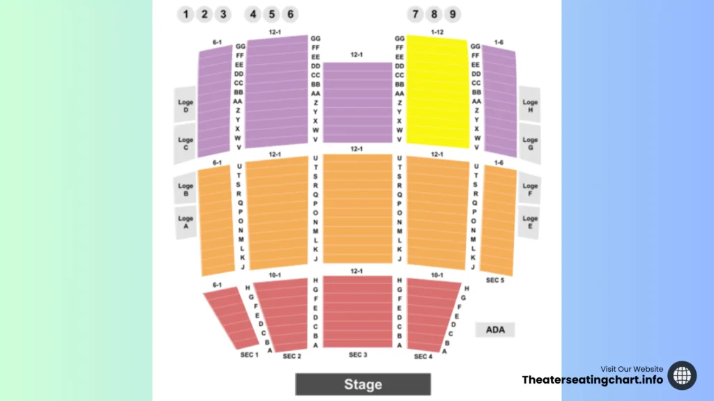 Lorain Palace Theater Seating Chart Map