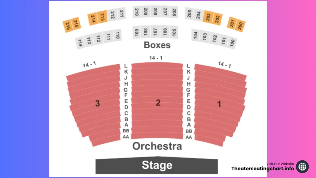 Mahalia Jackson Theater-Seating Chart - Orchestra