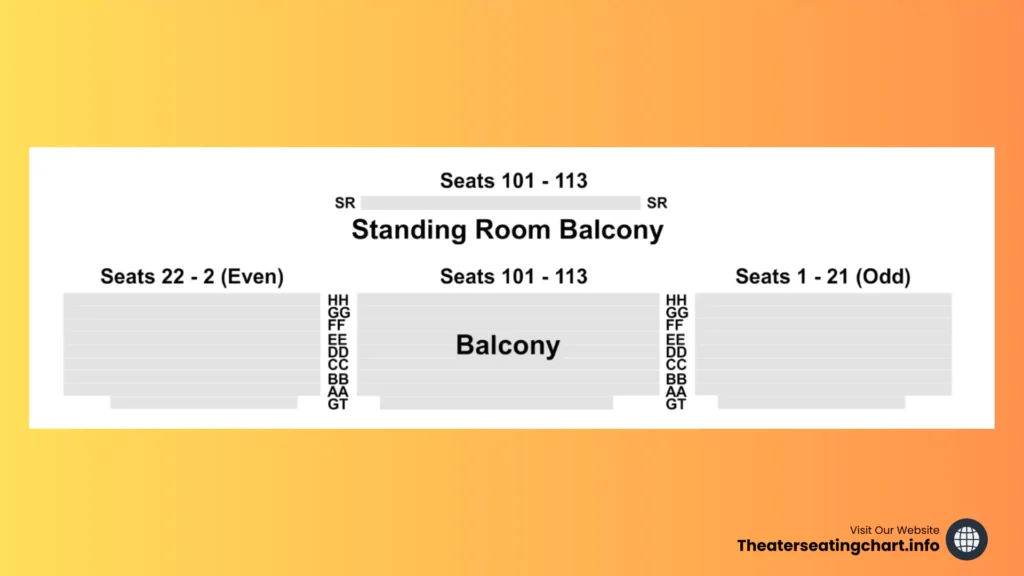 McCarter Theater Seating Chart Map Balcony