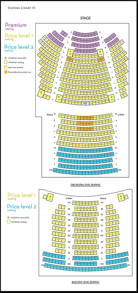 Levoy Theatre Seating Chart