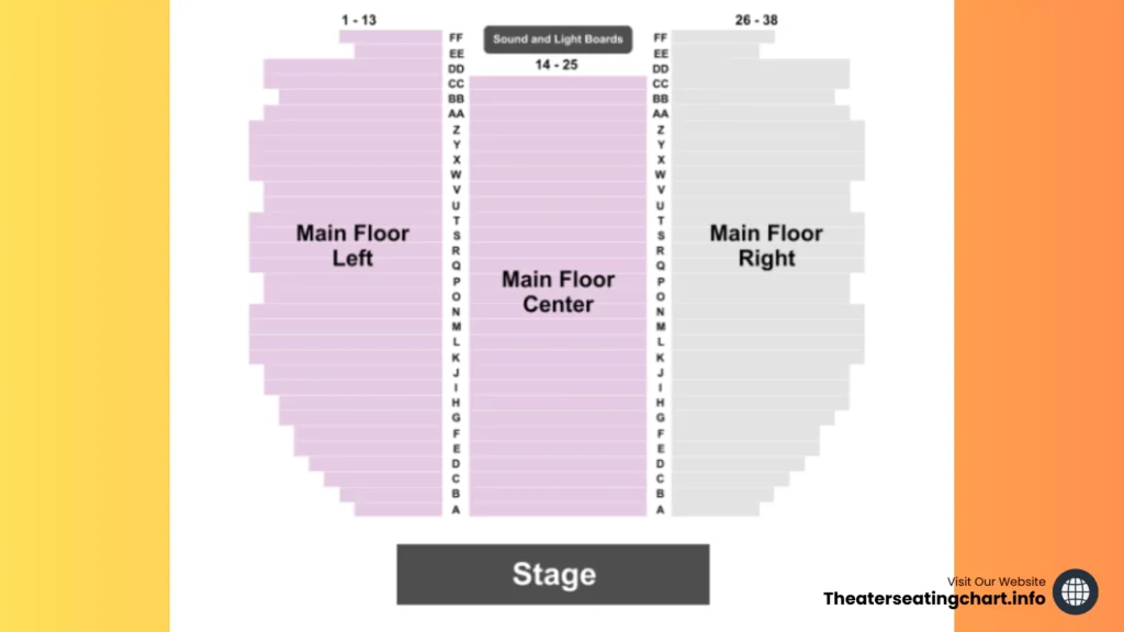 mount baker theater seating chart main floor