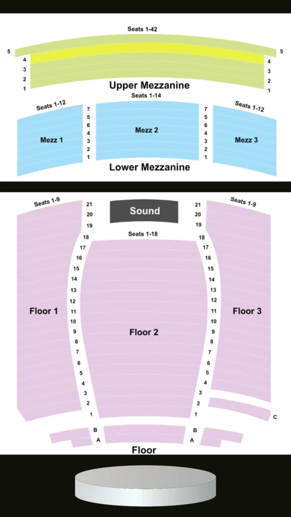 The Avalon Theater Seating Chart Map