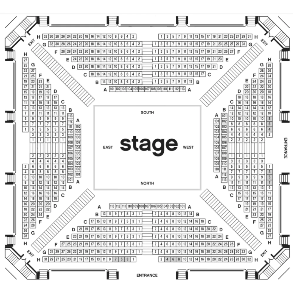 Arena Stages Fichandler Stage Seating Chart