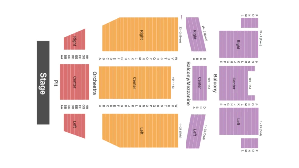 Calvin Theater Seating Chart Map