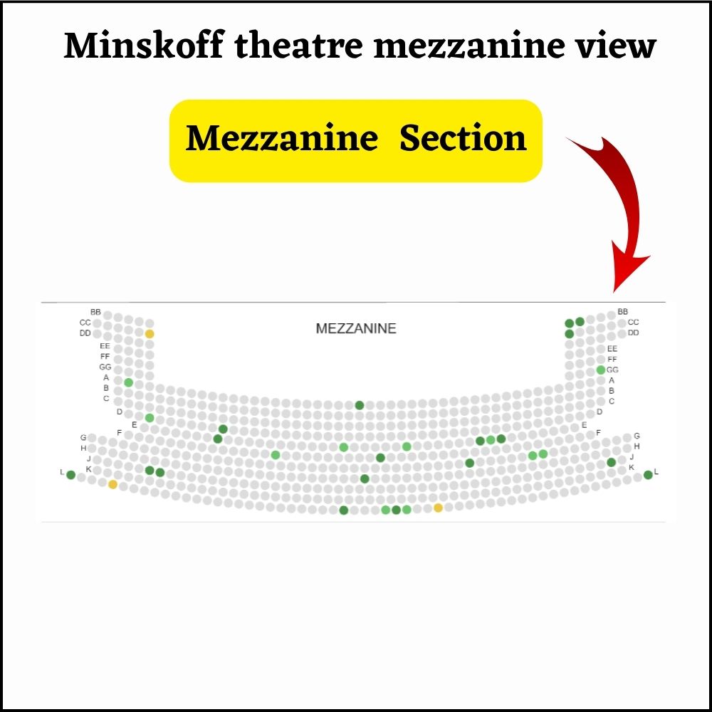 minskoff theatre mezzanine view