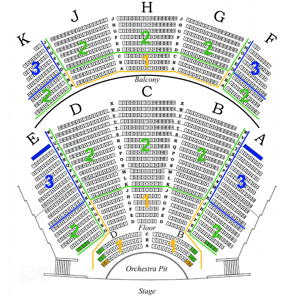 Pioneer Center Seating Chart