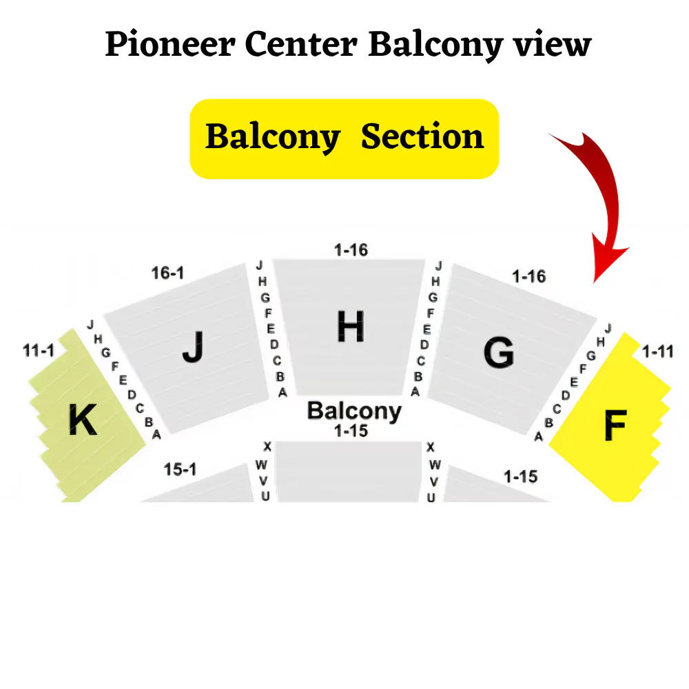 Pioneer Center Seating Chart Balcony