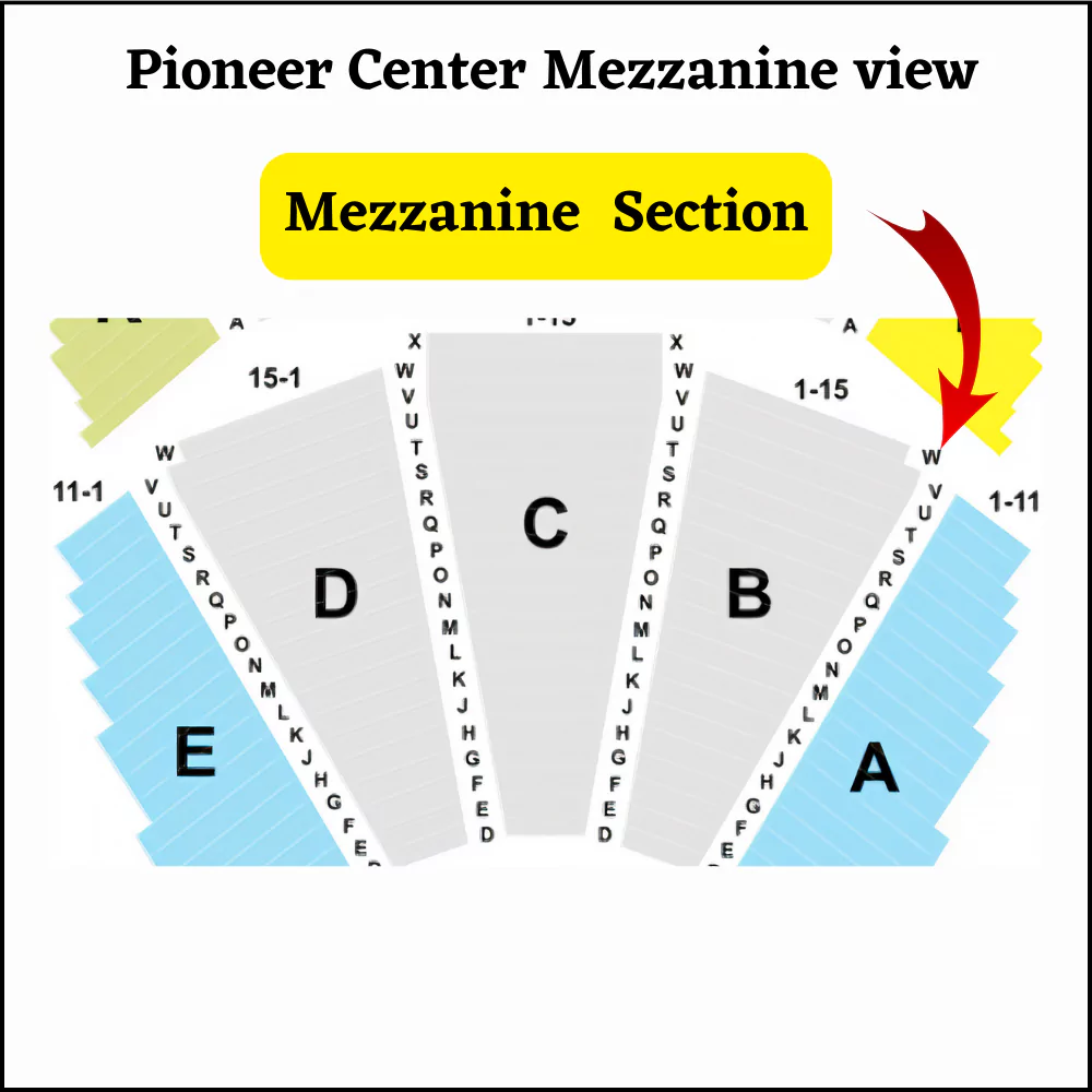 Pioneer Center Seating Chart Mezzanine