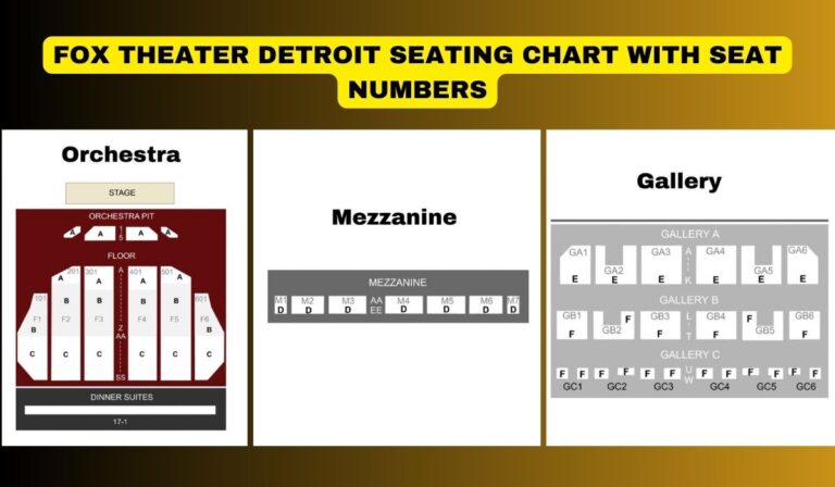 Fox Theater Detroit Seating Chart With Seat Numbers