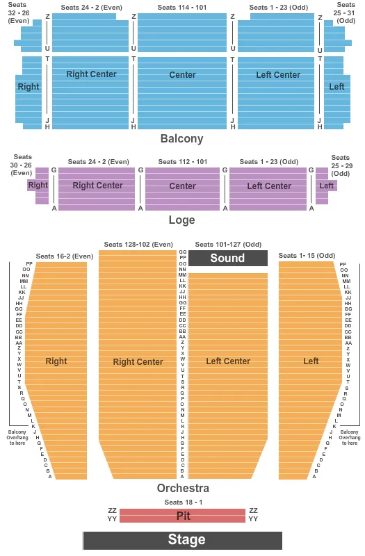 Landmark Theater Seating Chart