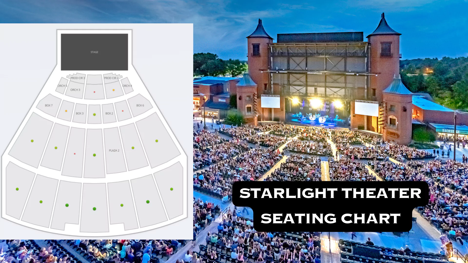 Starlight Theater Seating Chart - Best View