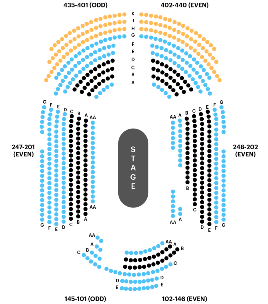 Circle in the Square Theatre Seating Chart