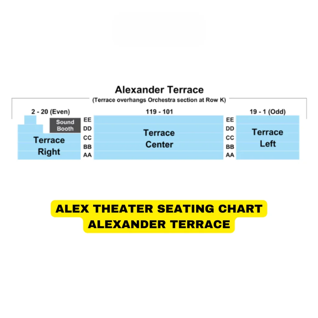 Alex Theater Seating Chart - Alexander Terrace